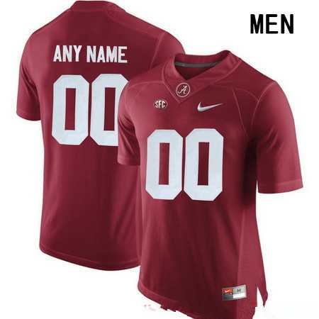 Mens Alabama Crimson Tide Customized Crimson Red Nike Limited Jersey